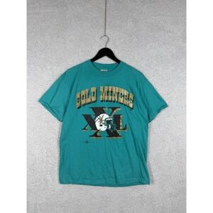 VTG Oneita Sacramento Gold Miners Men's T-Shirt Size L Teal CFL